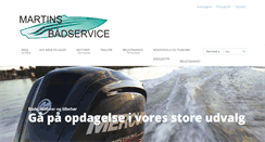 Desktop Screenshot of martinsbaadservice.dk